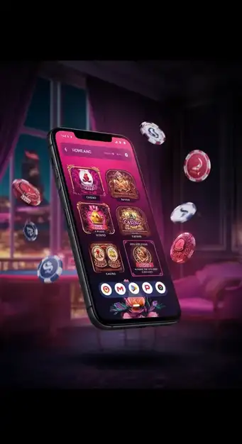 Interface mobile de Gambiva Casino affichant divers jeux de machines à sous et le bonus de bienvenue à l'écran